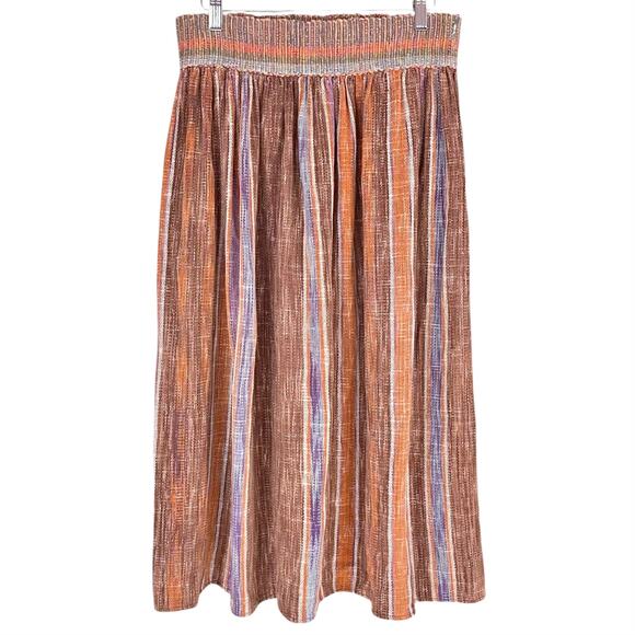 Peggy Kondo Dresses & Skirts - PEGGY KONDO Vintage Hand Dyed & Woven Striped Tapestry Skirt Size M (estimated)